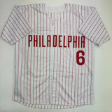 Autographed/Signed Ryan Howard Philadelphia Pinstripe Baseball Jersey JSA COA