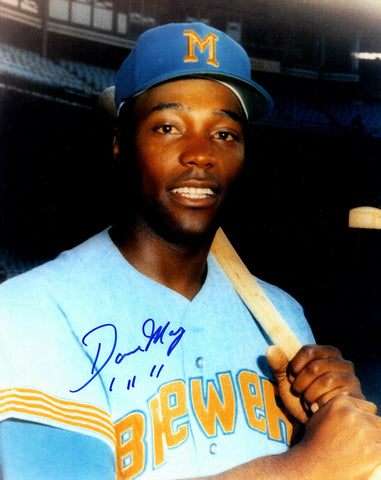 Brewers Outfielder DAVE MAY (d) Signed 8x10 Photo #1 AUTO - 1973 All Star