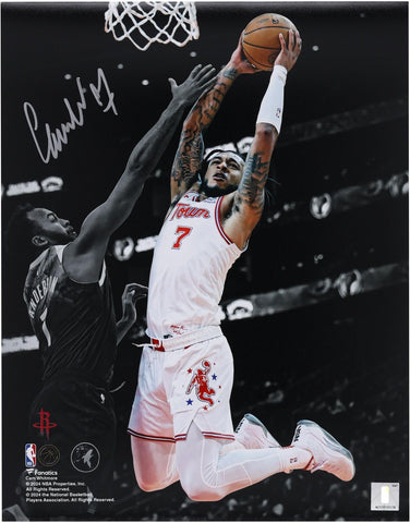 Cam Whitmore Houston Rockets Autographed 11" x 14" Spotlight Dunking Photograph