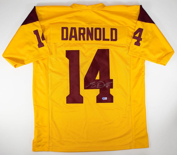 Sam Darnold Signed USC Trojans Jersey (Beckett) Seahawks Super Bowl LX Champ QB