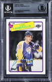 Kings Luc Robitaille Authentic Signed 1988 Topps #124 Card BAS Slabbed 2
