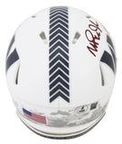 Commanders Magic Johnson Signed STS III Speed Mini Helmet W/ Case BAS Witness 2