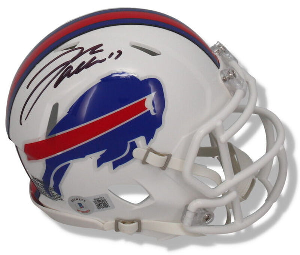 JOSH ALLEN Autographed (Black Ink) Buffalo Bills Mini Speed Helmet BECKETT