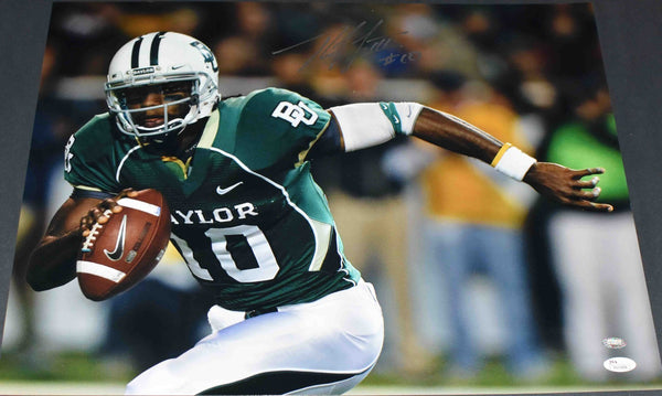 ROBERT GRIFFIN III RG3 AUTOGRAPHED BAYLOR BEARS 16x20 PHOTO JSA