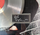 Bob Dylan Framed 28x28 Commemoratve Platinum Album w/ Laser Engraved Signature