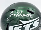 JOE NAMATH AUTOGRAPHED JETS 2024 GREEN FULL SIZE SPEED HELMET PSA/DNA 243282