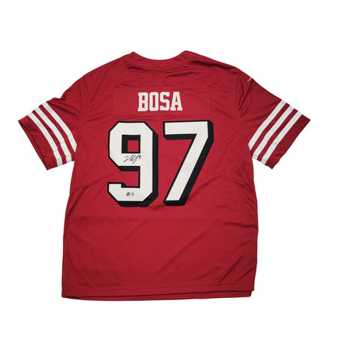 Nick Bosa Autographed San Francisco 49ers Nike Vapor Jersey Beckett Witnessed