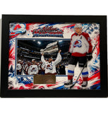 Nathan MacKinnon Colorado Avalanche Photo Collage with Laser Signature (14"x18")