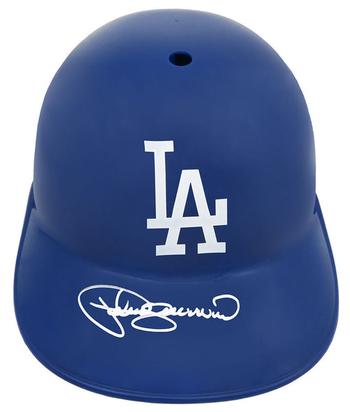 Pedro Guerrero Signed Los Angeles Dodgers Rep Souvenir Batting Helmet - SS COA
