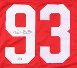 Will Smith Signed Ohio State Buckeyes Jersey (Beckett) Super Bowl XLIV Champ /DE