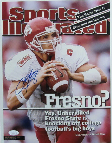 David Carr Signed 11x14 Sports Illustrated Cover Photo Fresno State JSA 186142