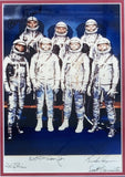 NASA Mercury Seven Signed Framed 8x10 Photo JSA BB80655