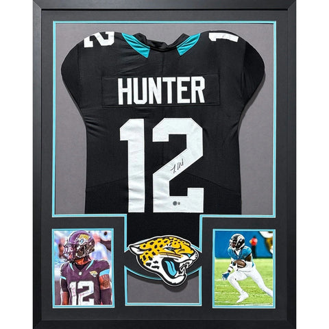 Travis Hunter Autographed Signed Framed Jaguars Jacksonville Jersey BECKETT