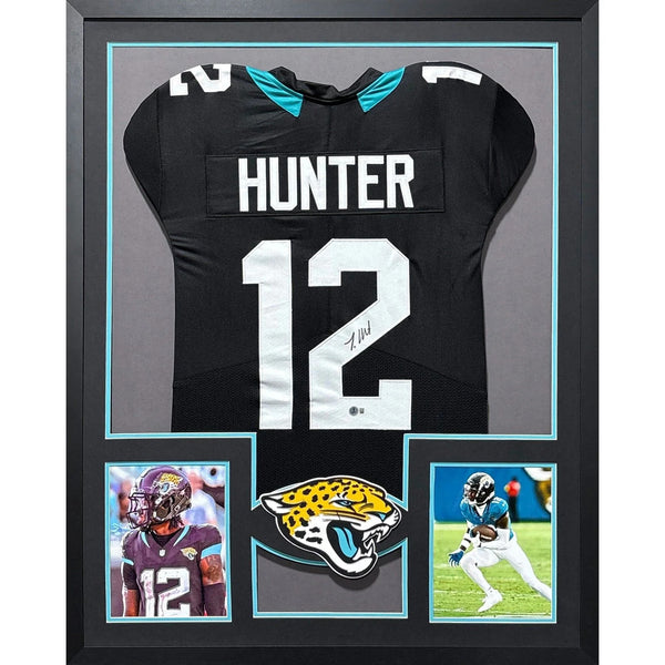 Travis Hunter Autographed Signed Framed Jaguars Jacksonville Jersey BECKETT