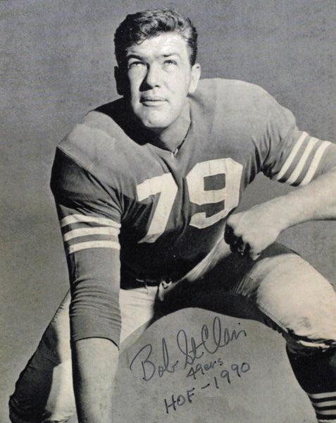Bob St. Clair Autographed Signed 8x10 Photo San Francisco 49ers SKU #245903
