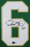 Notre Dame Jerome Bettis Signed Green Pro Style Framed Jersey BAS Witnessed
