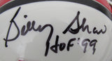 Billy Shaw HOF Signed/Inscribed HOF Logo Mini Football Helmet JSA 213130