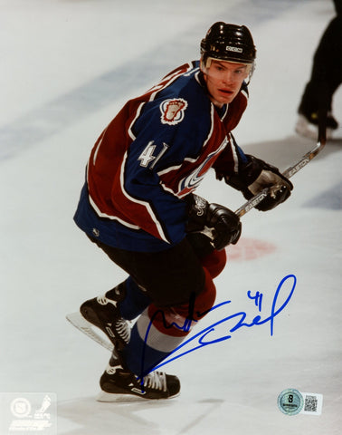 Martin Skoula Autographed/Signed Colorado Avalanche 8x10 Photo Beckett 57742