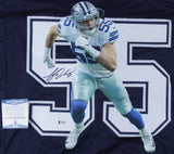 Leighton Vander Esch Signed Cowboys Jersey (Beckett COA) Dallas 2018 #1 Drft Pk