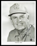 Bill Yeoman Autographed 8x10 Photo University of Houston Beckett BAS QR #BM37773