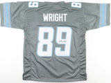 Brock Wright Signed Detroit Lions Jersey (JSA COA) Lions Starting Tight End