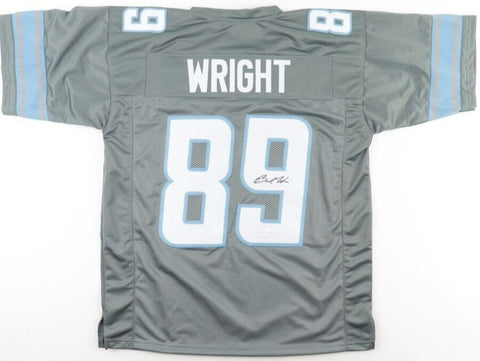 Brock Wright Signed Detroit Lions Jersey (JSA COA) Lions Starting Tight End