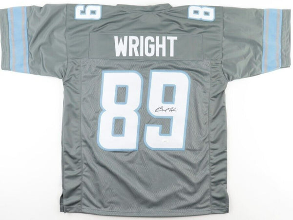 Brock Wright Signed Detroit Lions Jersey (JSA COA) Lions Starting Tight End