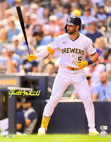 GARRETT MITCHELL - Milwaukee Brewers MLB - Signed 16x20 Photo #13 AUTO - BAS