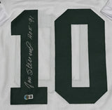 JAN STENERUD Signed Custom Replica White Jersey AUTO w/ HOF 91 - BAS