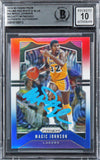 Lakers Magic Johnson Signed 2019 Panini Prizm RW&B #25 Card Auto 10! BAS Slabbed