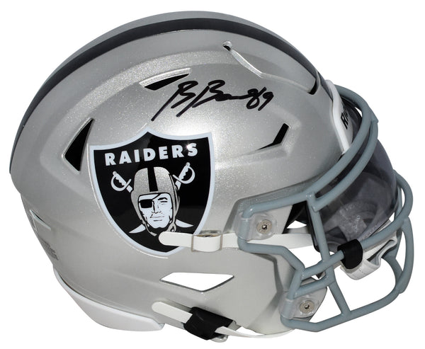 BROCK BOWERS AUTOGRAPHED LAS VEGAS RAIDERS SPEEDFLEX MIDI HELMET BECKETT
