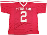 TEXAS A&M AGGIES JOHNNY MANZIEL AUTOGRAPHED MAROON JERSEY JSA STOCK #237094