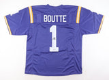 Kayshon Boutte Signed LSU Tigers Jersey (Beckett) 2023 Patriots Draft Pick WR