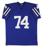 Bob Lilly "HOF 80" Authentic Signed Blue Pro Style Jersey BAS Witnessed