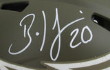 Brian Dawkins HOF Autographed Full Size Salute To Service Authentic Helmet BAS
