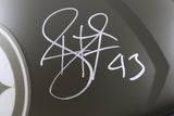 Troy Polamalu Autographed Pittsburgh Steelers F/S 22 STS Helmet Beckett 56199