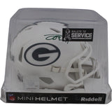Jayden Reed Autographed Green Bay Packers 24 Salute Mini Helmet Beckett 48857