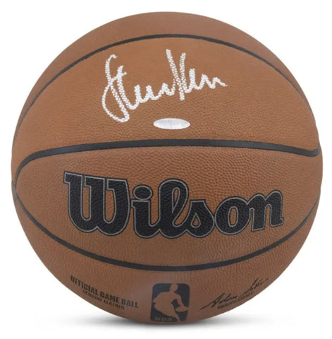 Steve Kerr Autographed Golden State Warriors Official Game Wilson Basketball UDA