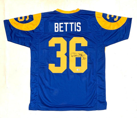 JEROME BETTIS AUTOGRAPHED SIGNED PRO STYLE XL CUSTOM JERSEY BECKETT COA
