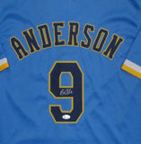 Brewers BRIAN ANDERSON Signed Custom Replica MKE City Edition Jersey AUTO - JSA