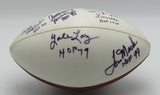 Wilson Full Size NFL Football Autographed/Inscribed by (9) HOF Greats 176254