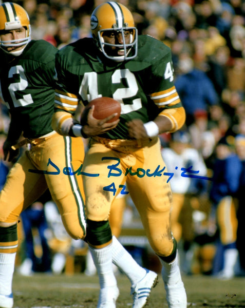 Packers Hall of Famer JOHN BROCKINGTON Signed 8x10 Photo #7 AUTO ~ 1971 ROY,
