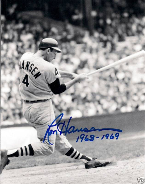 White Sox RON HANSEN Signed 8x10 Photo Auto w/ 1963-69