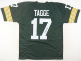Jerry Tagge Signed Green Bay Packers Green Home Jersey (JSA) Starting QB 1972-75