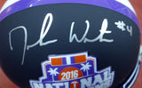 DESHAUN WATSON AUTOGRAPHED SIGNED CLEMSON CHAMPS MINI HELMET BECKETT BAS 113702