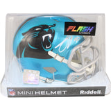 Julius Peppers Autographed Carolina Panthers Flash Mini Helmet Beckett WIT 51766