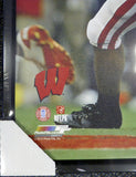 RUSSELL WILSON AUTOGRAPHED FRAMED 24X30 CANVAS PHOTO WISCONSIN RW HOLO 107488