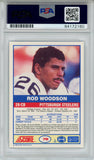 Rod Woodson Autographed 1989 Score #78 Rookie Card HOF PSA Slab 43593