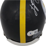 Lynn Swann Autographed Pittsburgh Steelers VSR4 HOF 01 Mini Helmet Beckett 48873