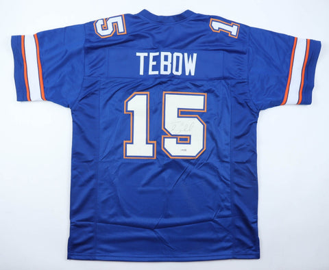 Tim Tebow Signed Florida Gators Jerseys (JSA) 2006 & 2008 BCS National Champ/ QB